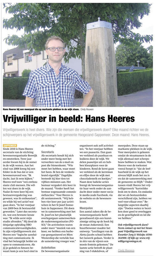 Vrijwilliger Hans